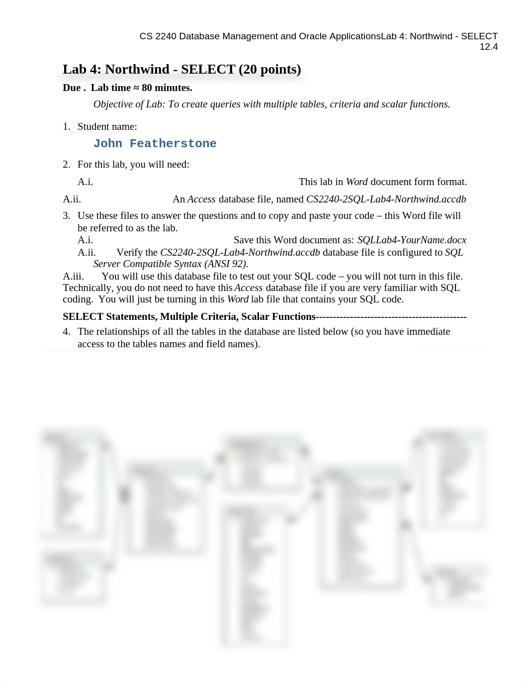 CS 2240 - 2 SQL - Lab 4 - Northwind SELECT (for students)_dy3netgkprv_page1