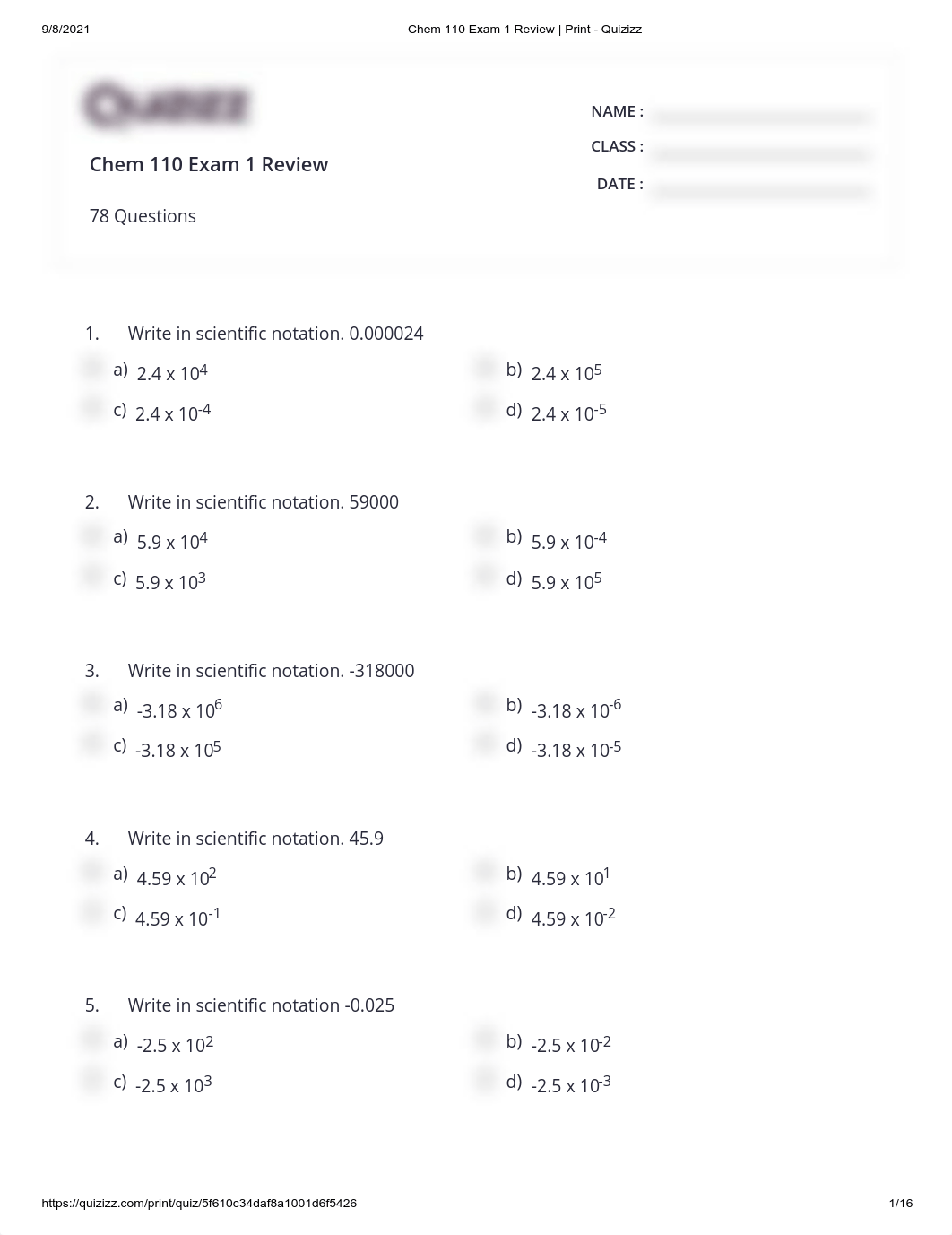 Chem 110 Exam 1 Review _ Print - Quizizz-1.pdf_dy3vnkia7rx_page1