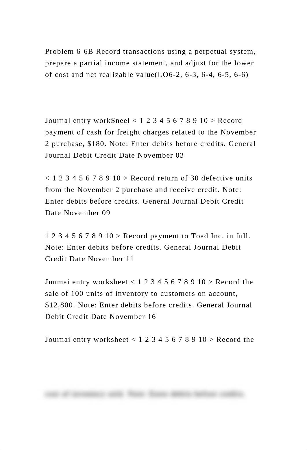 Problem 6-6B Record transactions using a perpetual system, prepare a.docx_dy44s3npdtk_page2