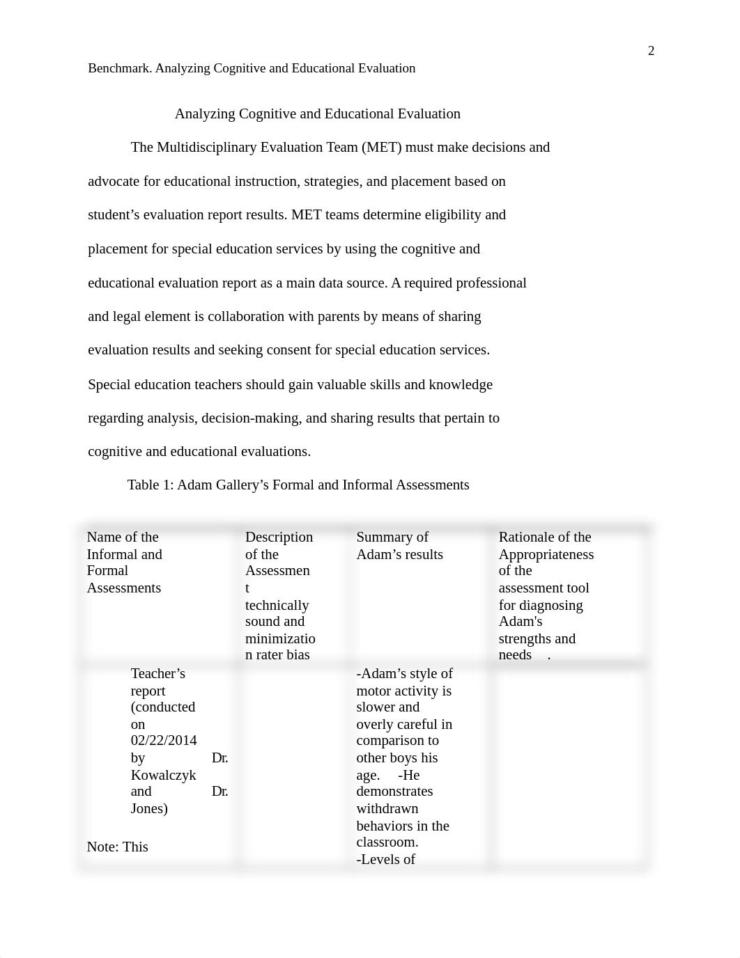 Topic 5. Benchmark. Analizing Cognotive and Educational Evaluation Report.docx_dy4aum56zwi_page2