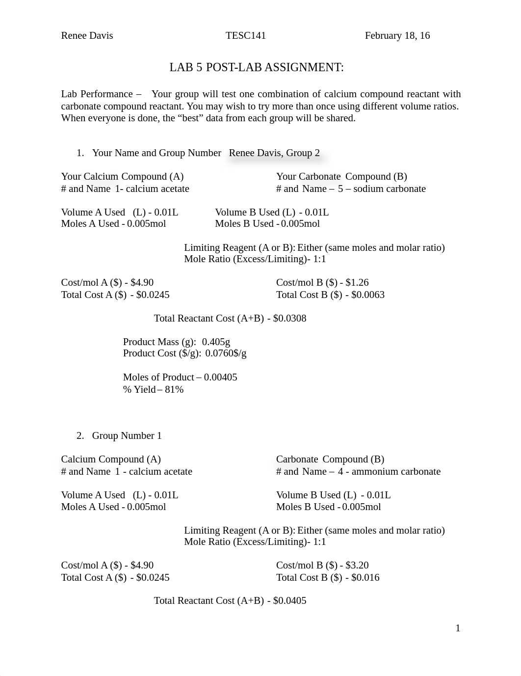 Making chalk - lab report_dy4fyl69wpv_page1