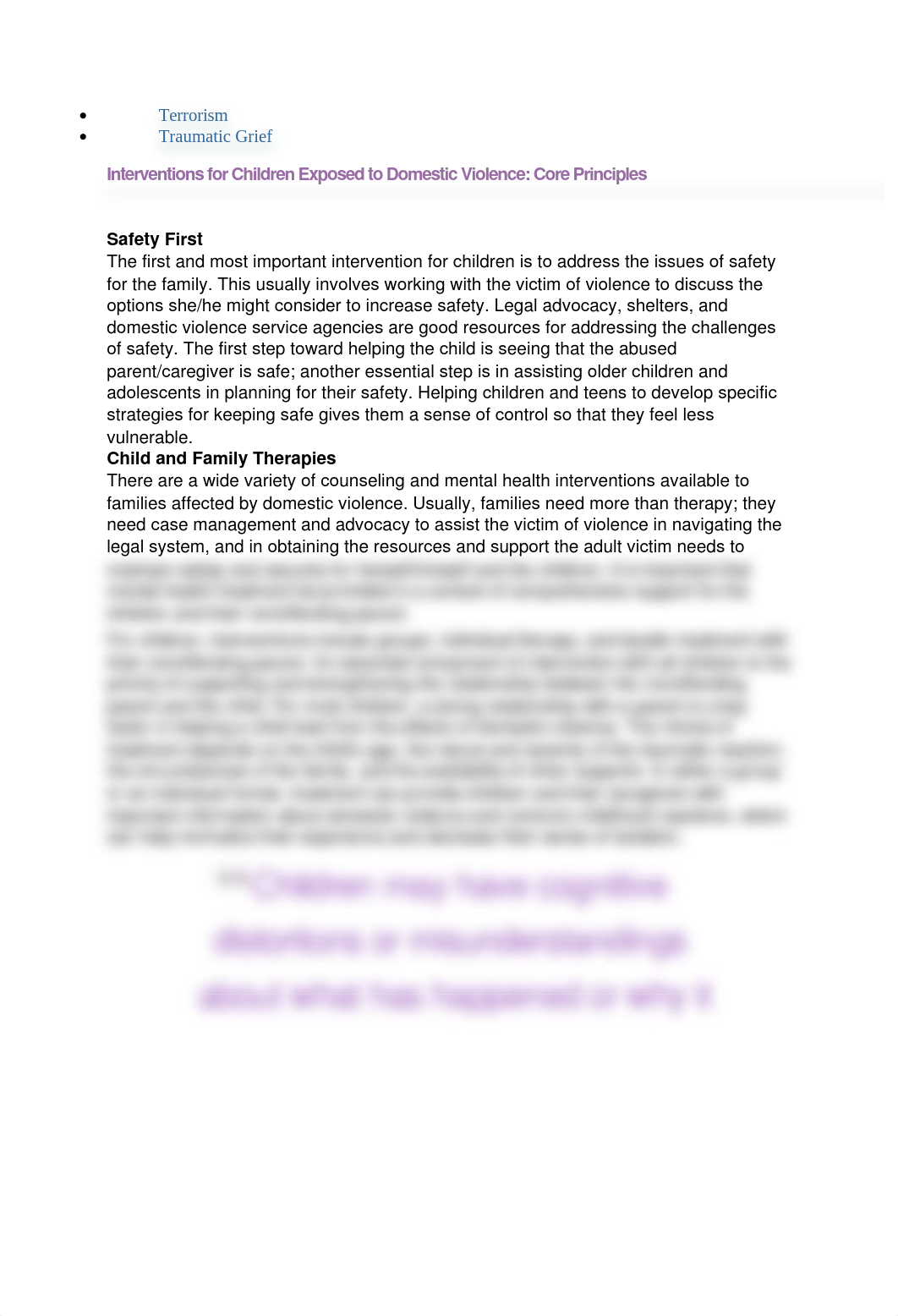 Interventions for Children Exposed to Domestic Violence - Core Principles.docx_dy4n4wimfa9_page1