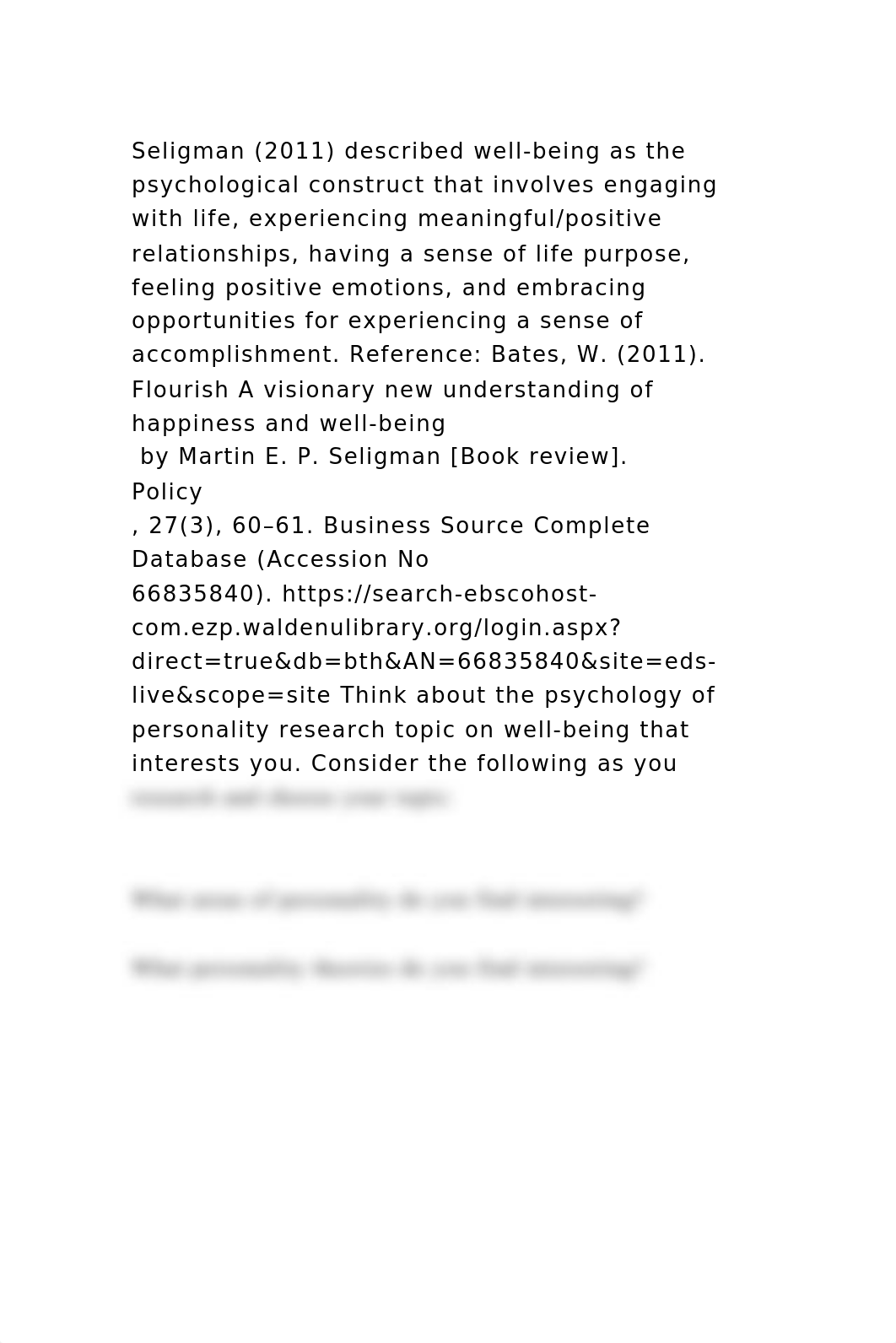 Seligman (2011) described well-being as the psychological construct .docx_dy4qkdi5fgy_page2