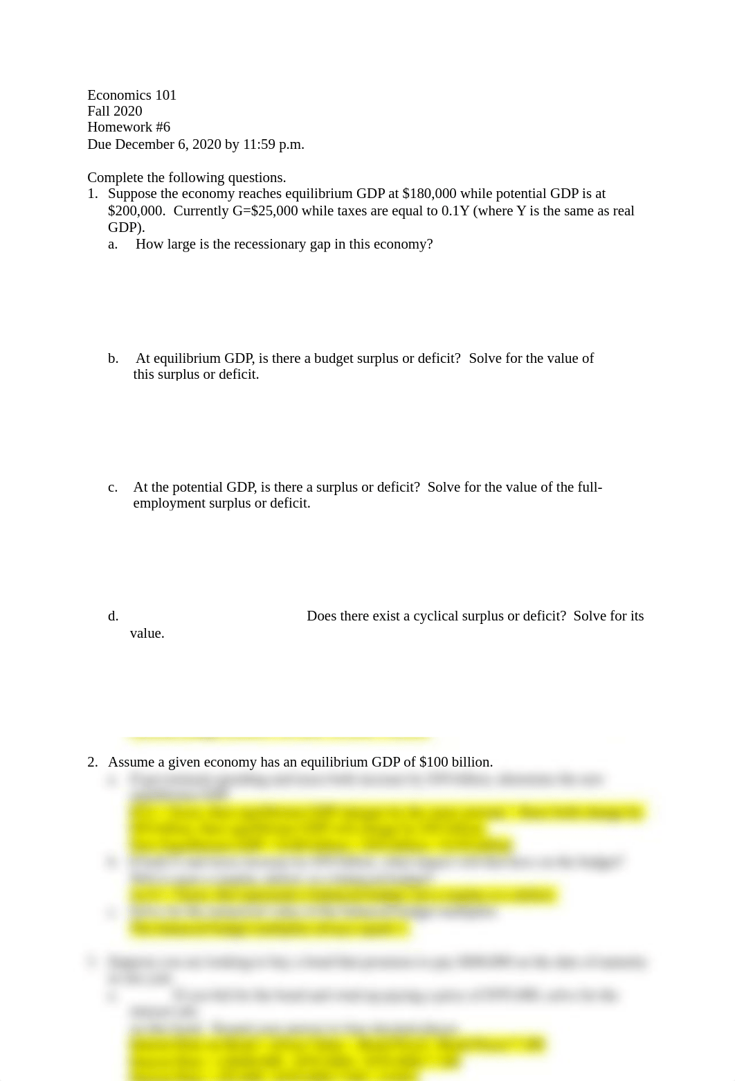 Economics 101 Homework 6 Answer Key.docx_dy5m7rzx8b3_page1