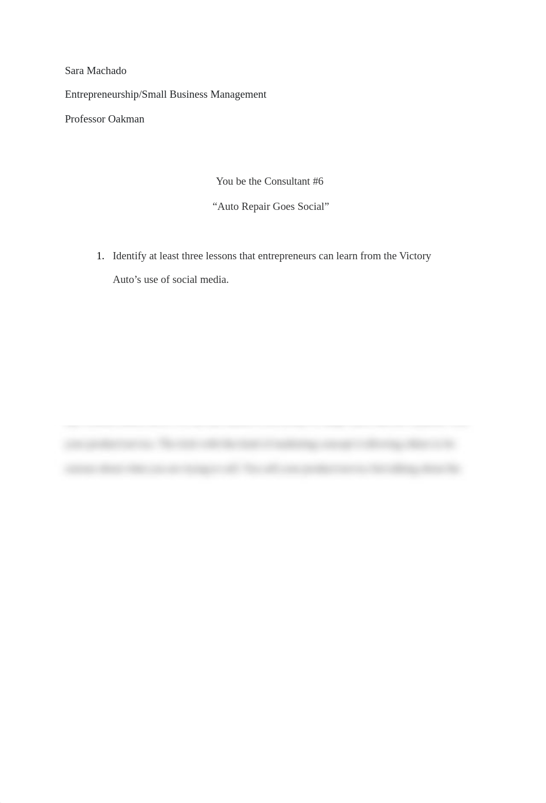 You be the Consultant #6 "Auto Repair Goes Social" .docx_dy5qz85hsfq_page1