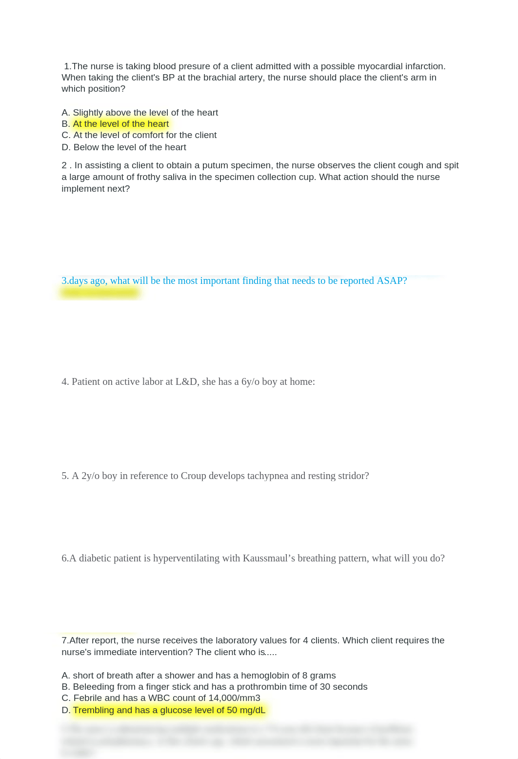 The nurse is taking blood presure of a client admitted with a possible myocardial infarction.docx_dy5rm5zmmlg_page1