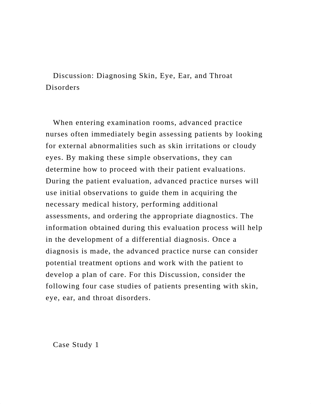 Discussion Diagnosing Skin, Eye, Ear, and Throat Disorders  .docx_dy6161x8mm2_page2