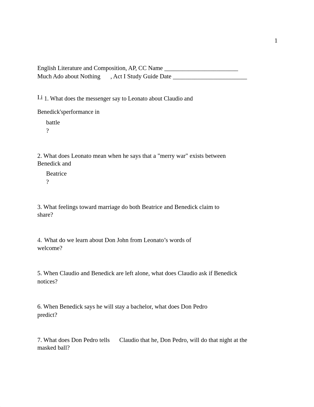 5 Much Ado about Nothing Study Guide_dy66pcwbnar_page1