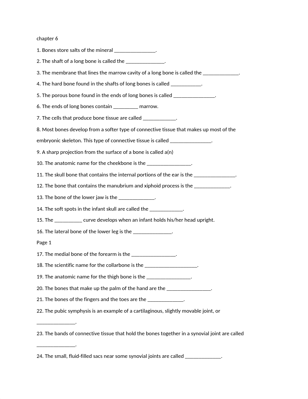 Test Bank for Memmler's Structure and Function of the Human Body, 10th ed by Taylor - Cohen Chapter_dy6icdwocvx_page1