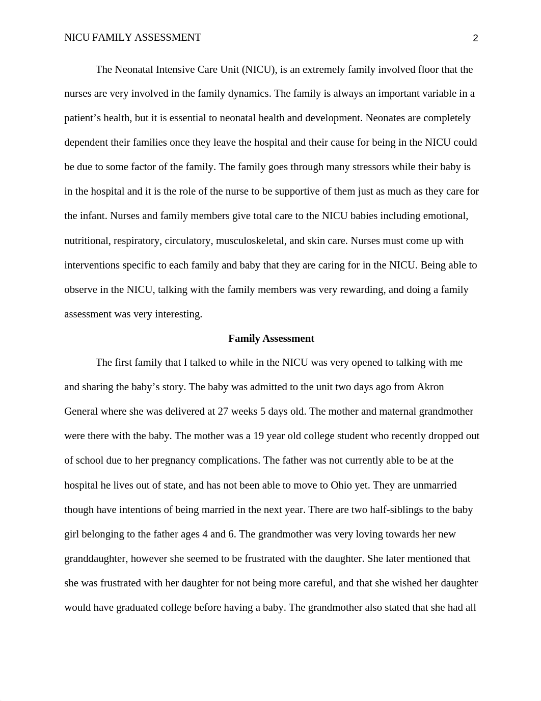 NICU Family Assessment Clinical - Essay_dy6id58mpx3_page2