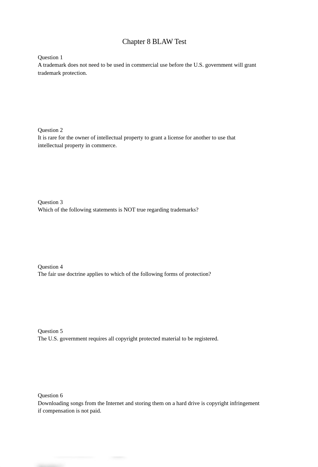 Cahpter 8 business law Test answers.docx_dy6ogu3qxx8_page1