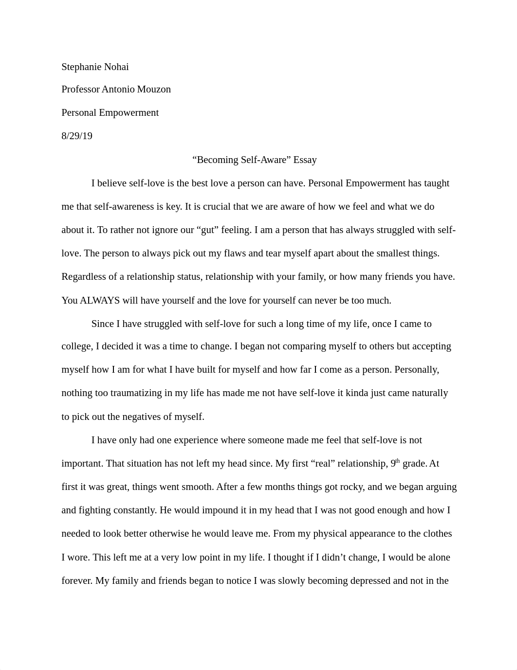 Becoming Self Aware Essay 9.5.docx_dy7cb3cqxgb_page1