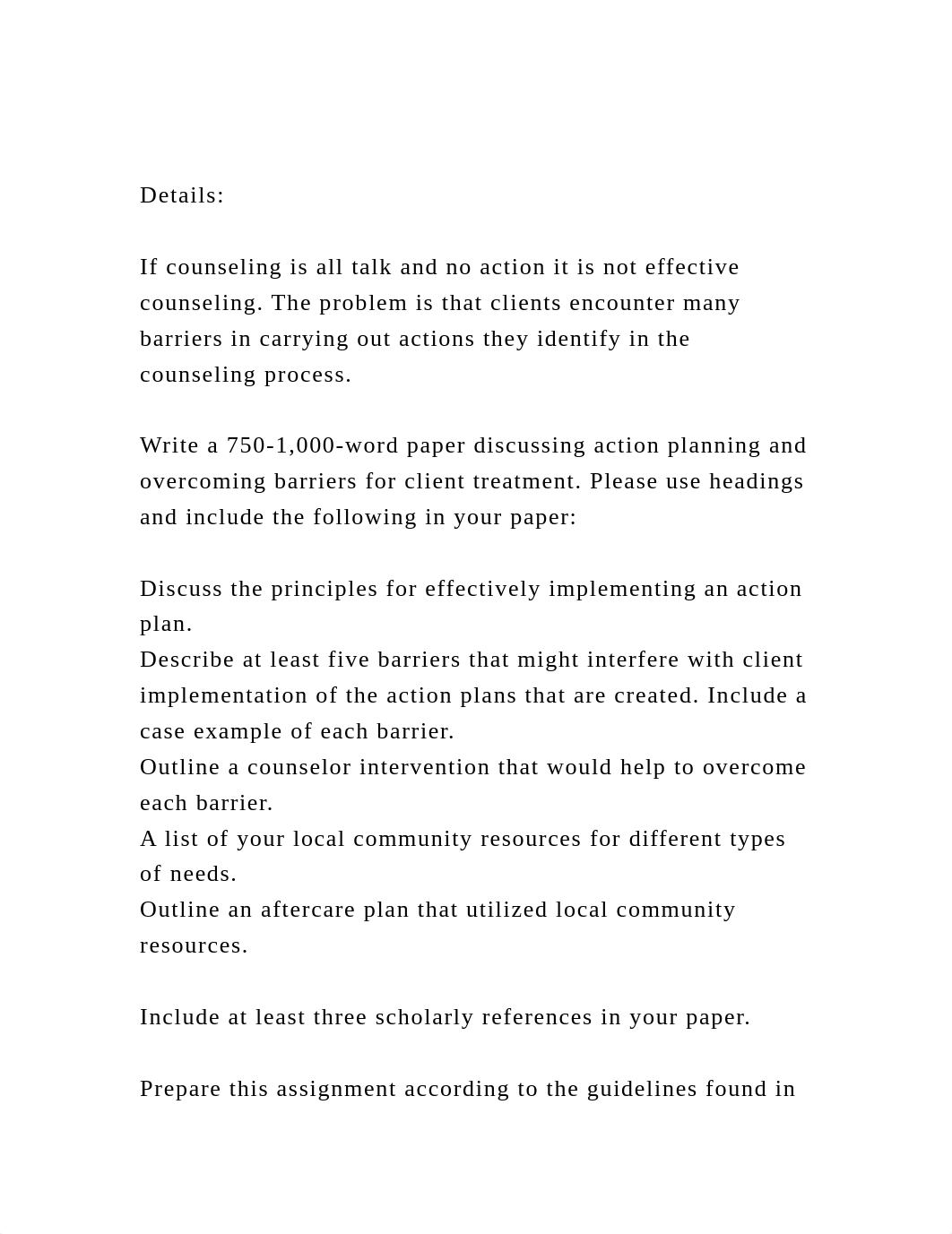 DetailsIf counseling is all talk and no action it is not effe.docx_dy7tnlayhzz_page2