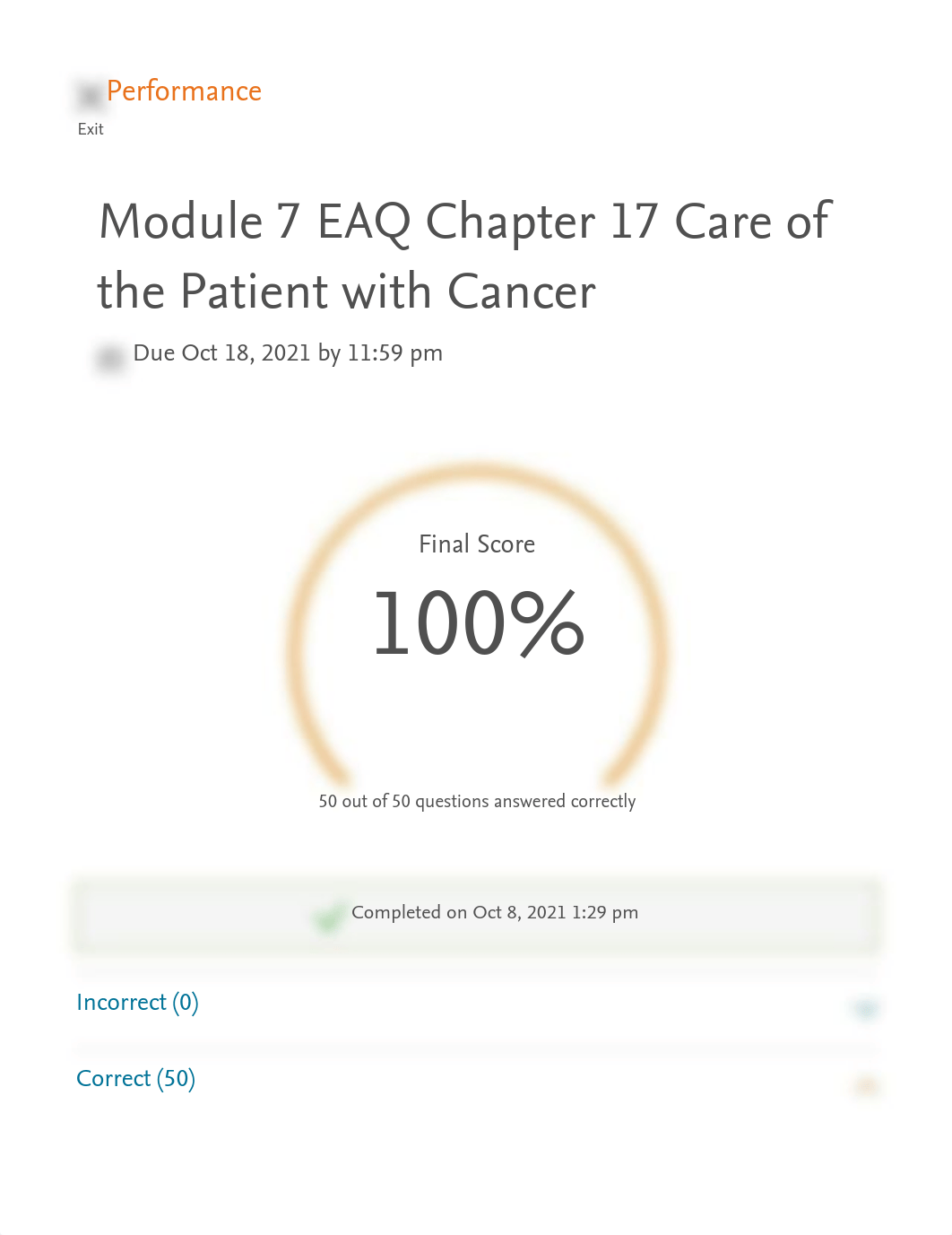 Elsevier Adaptive Quizzing - Quiz performance 8.pdf_dy81pu6qo5s_page1