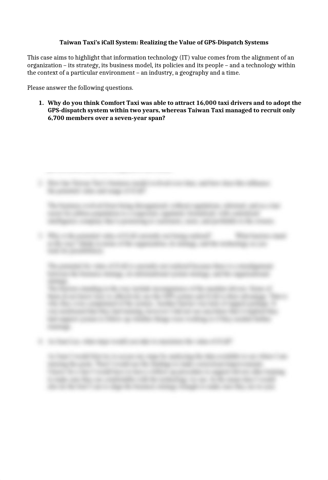 Taiwan Taxi's iCall System case study questions.docx_dy8x0jnxkd3_page1