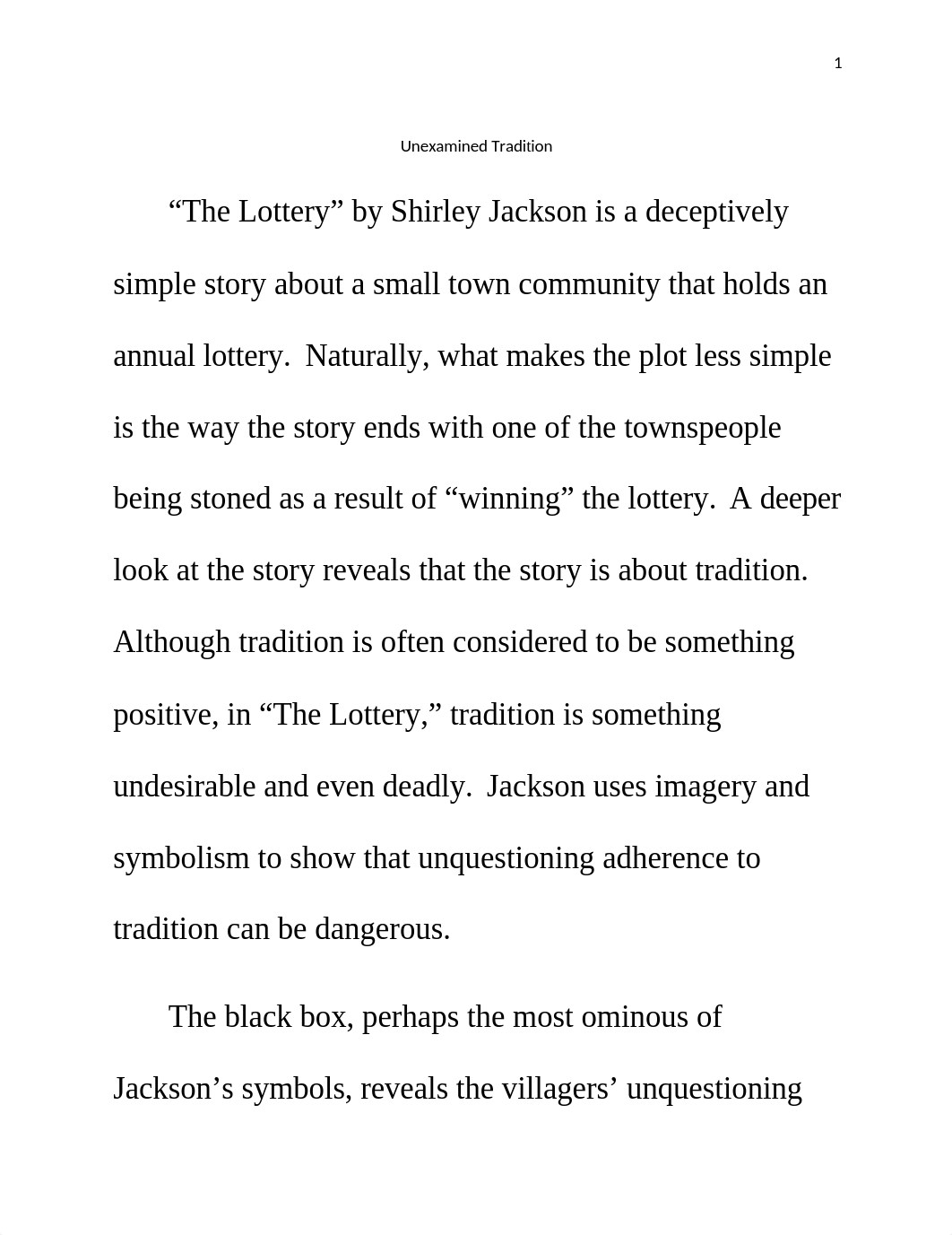 Sample Literary Analysis of The Lottery.doc_dy93n5kqlr0_page1