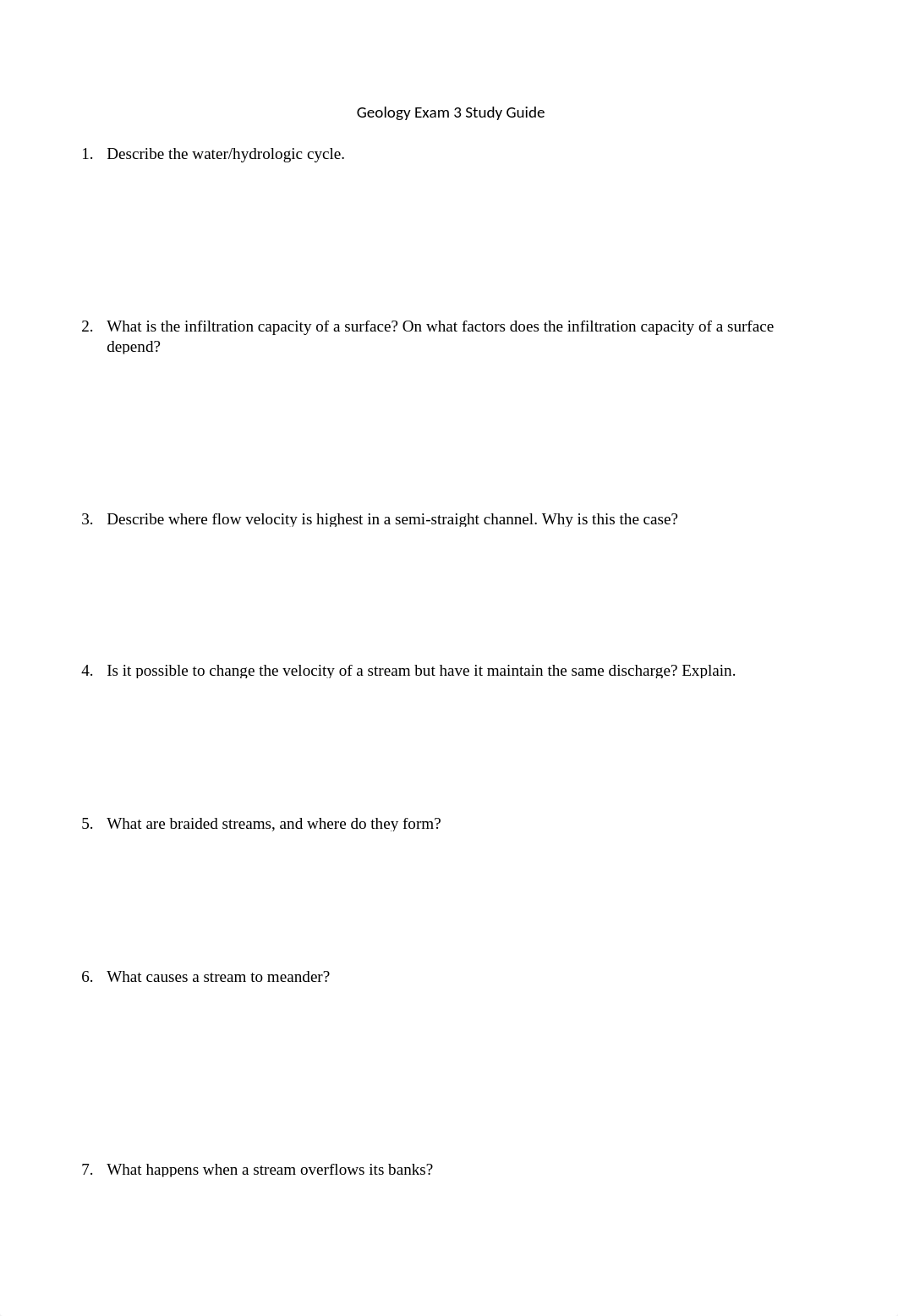 Geology Exam 3 Study Guide- Answered.docx_dy95hm5s3yq_page1