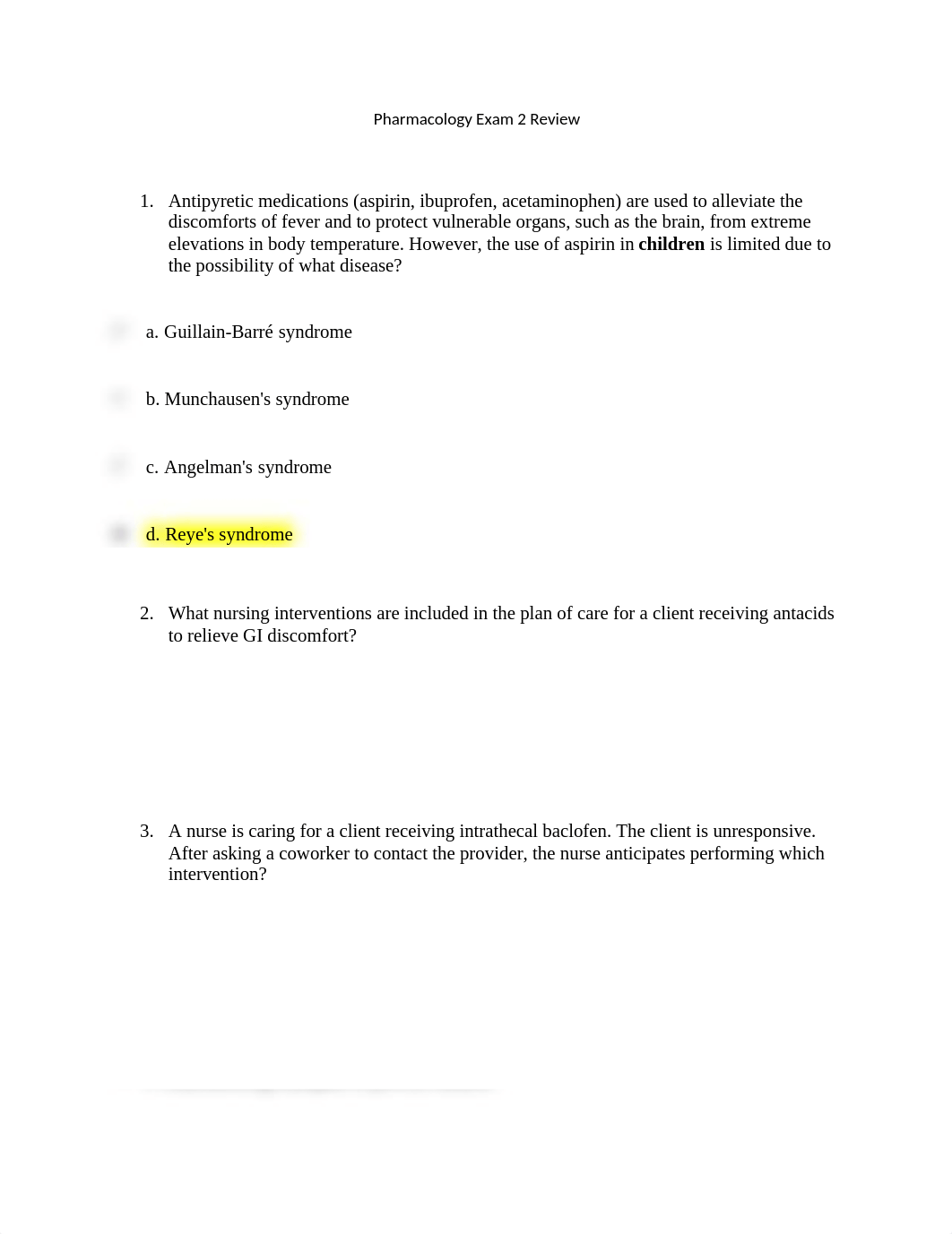 Pharm Exam 2 Review (Fall 2020).docx_dy9c7ckzdo6_page1