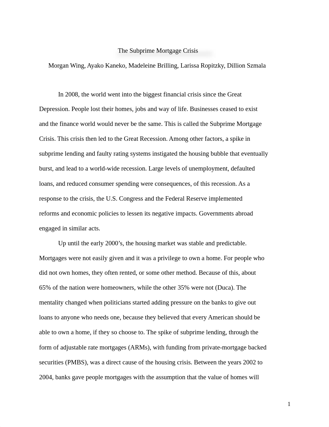 Subprime Crisis Essay.docx_dy9izm2bjal_page1