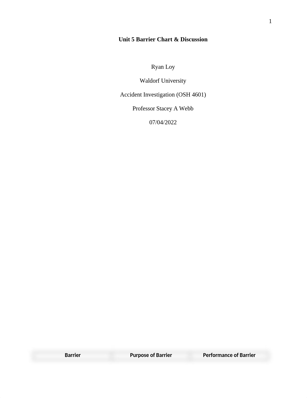 OSH 4601 Unit 5 Barrier Chart and Discussion.docx_dy9wfg1kicq_page1