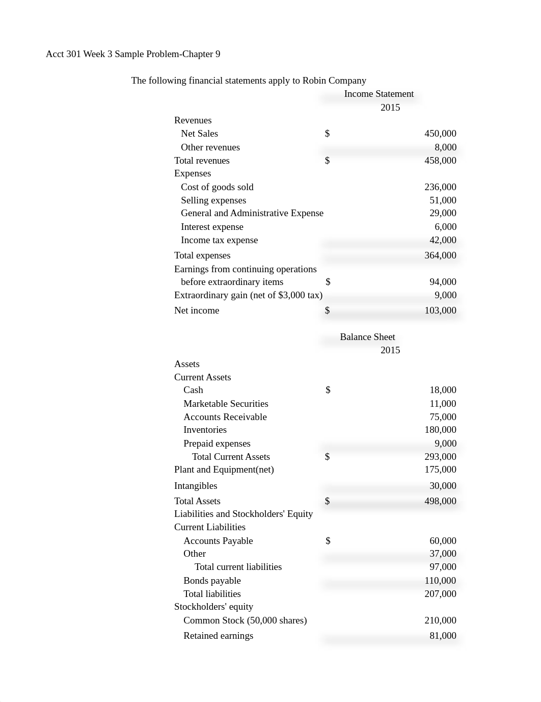 Acct 301 Week 3 Sample Problem and Solution.xlsx_dy9x3dh2xli_page1