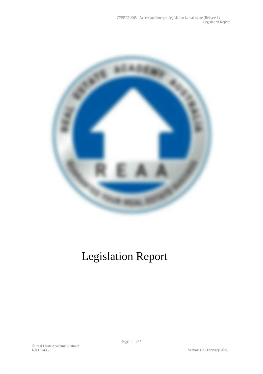 CPPREP4003 - COMPLETED Legislation Report v1.2 .docx_dya579k689o_page1