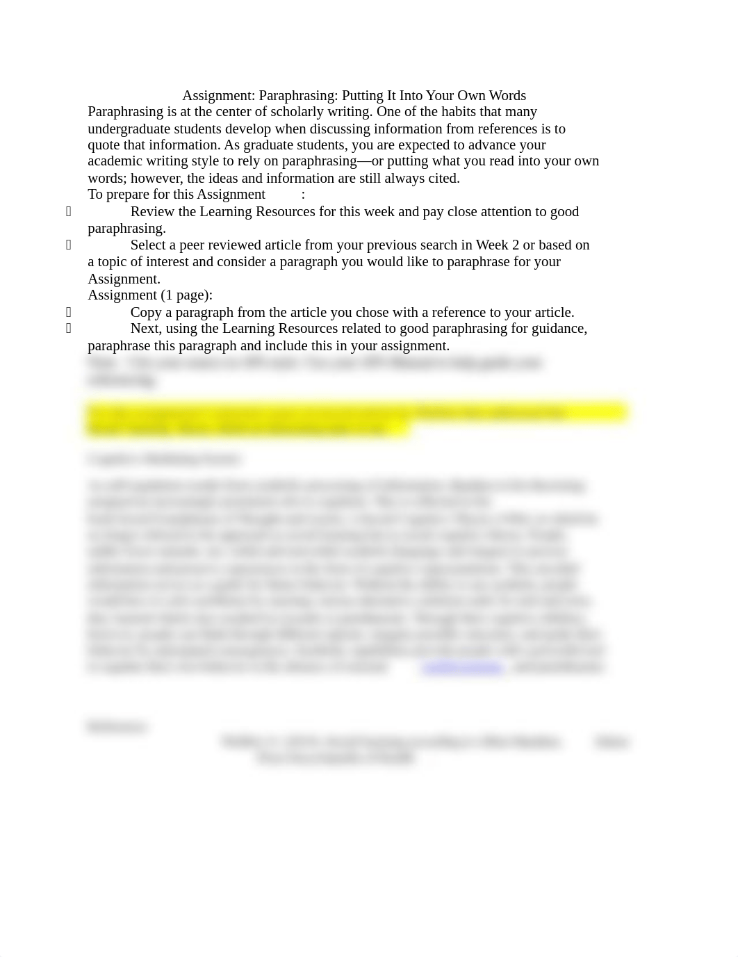 Assignment_Paraphrasing_Putting It Into Your Own Words.docx_dya6a26z5sq_page1