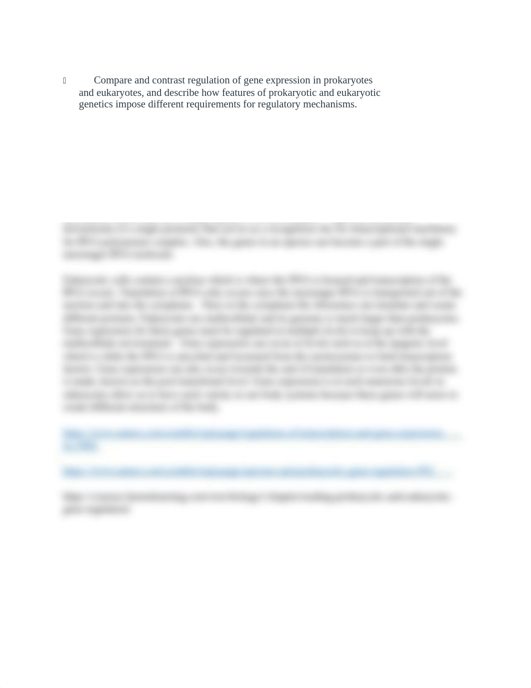 Compare and contrast regulation of gene expression in prokaryotes and eukaryotes.docx_dyamvl4lx0y_page1