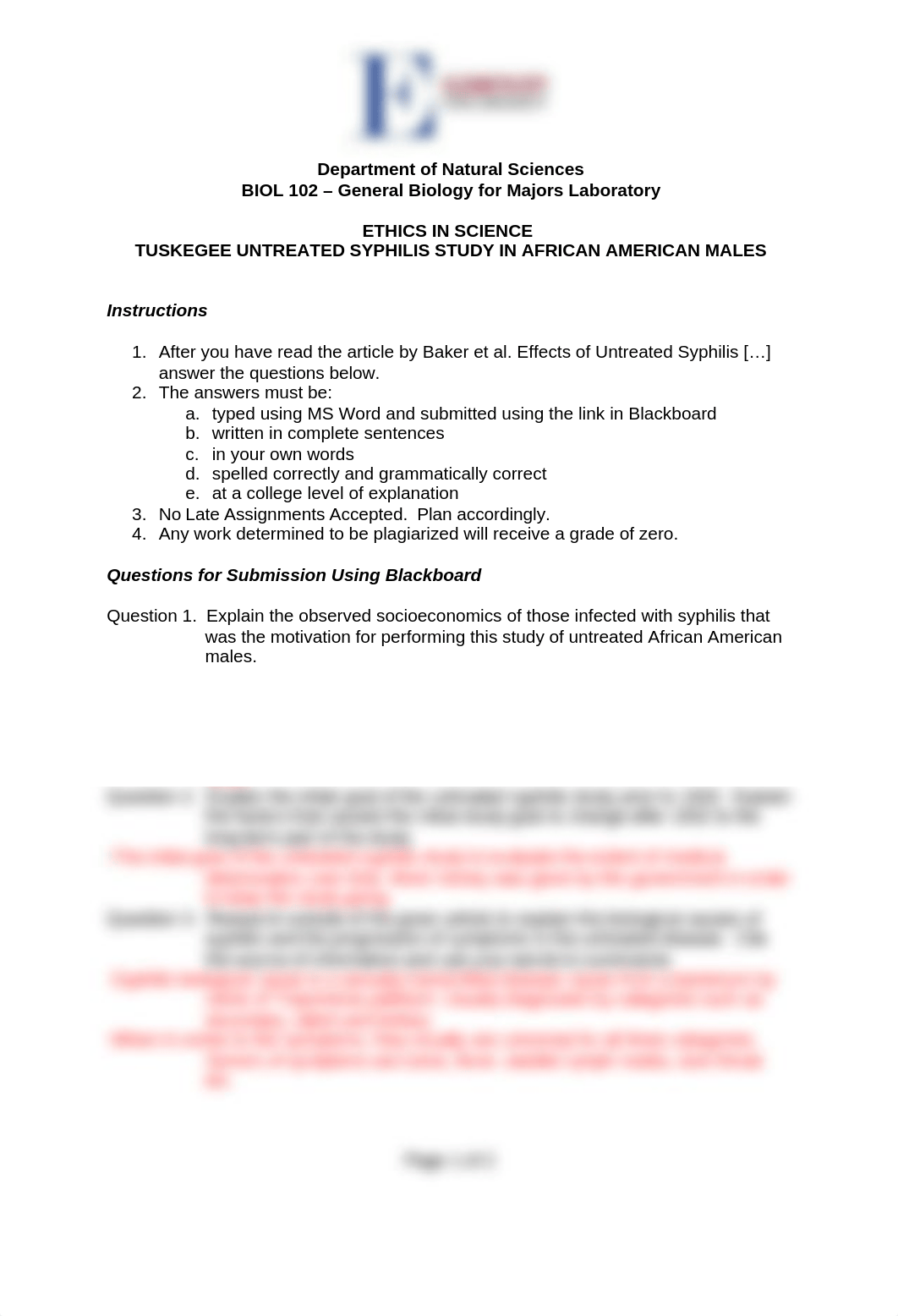 Ethics in Science Questions - Tuskegee Syphilis Experiment(1).docx_dyatt7ttgvz_page1