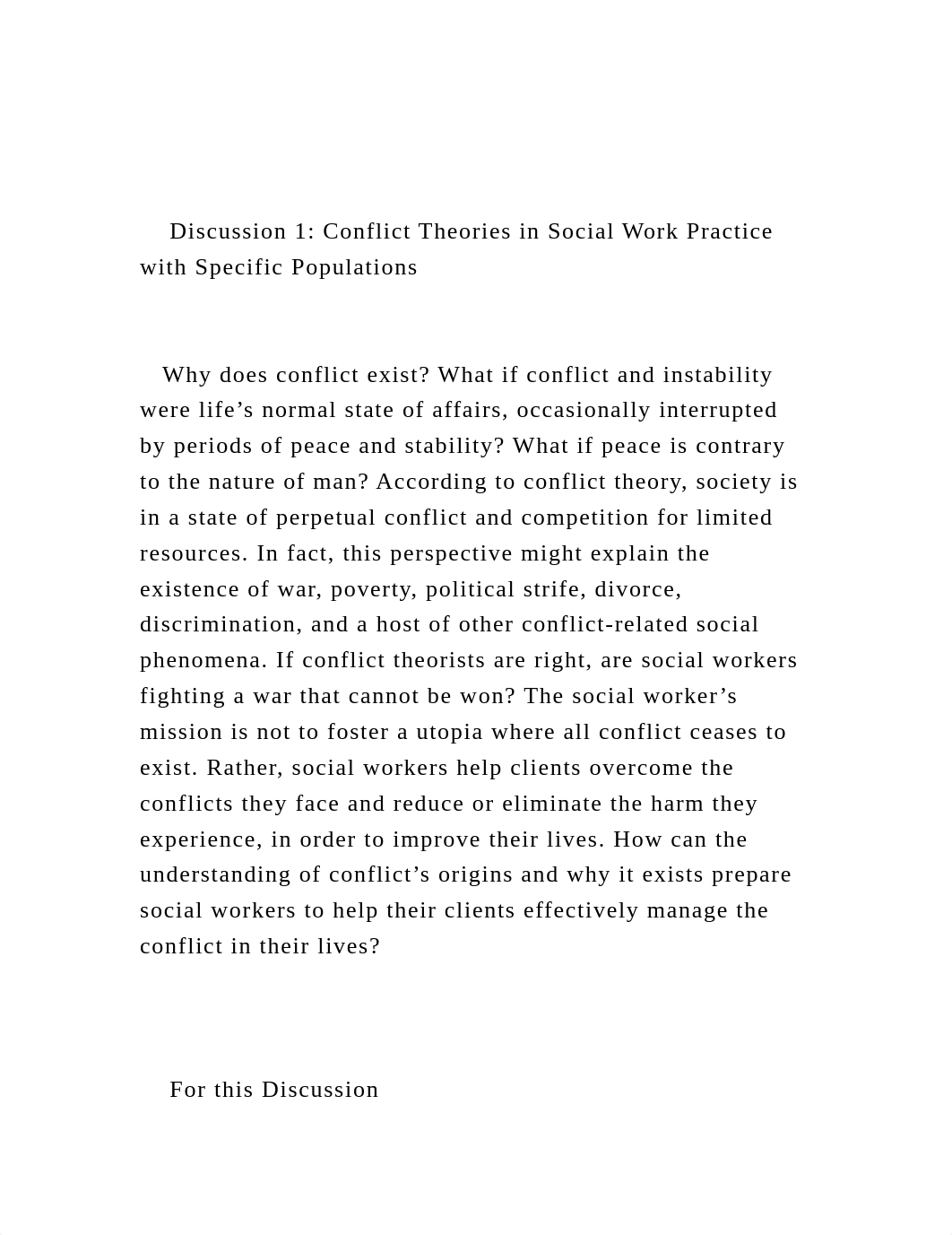 Discussion 1 Conflict Theories in Social Work Practice with .docx_dyaw49hc2s1_page2