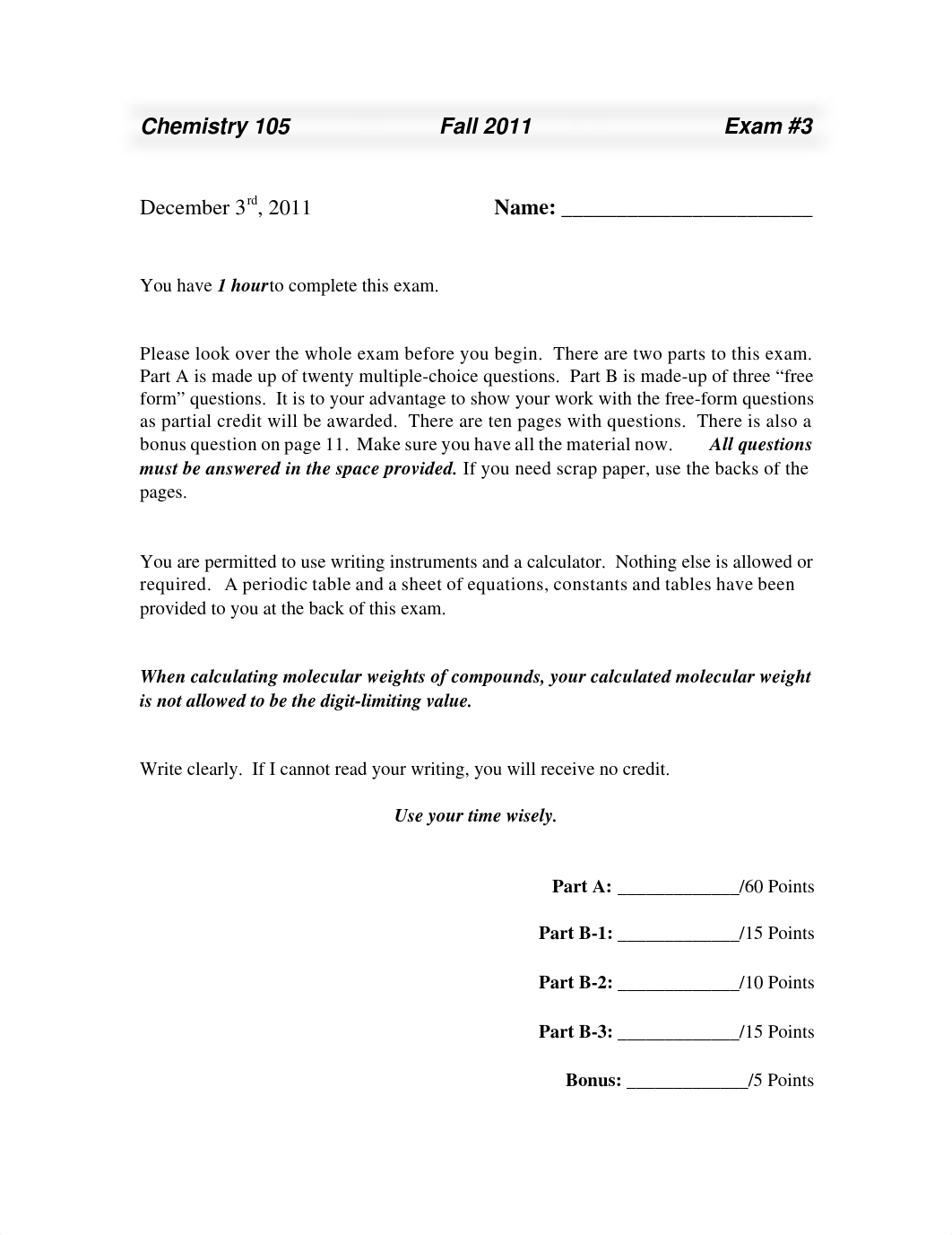 CHEM 105 Exam 3 Fall 2011 V1.docx_dyb3wotpd0m_page1