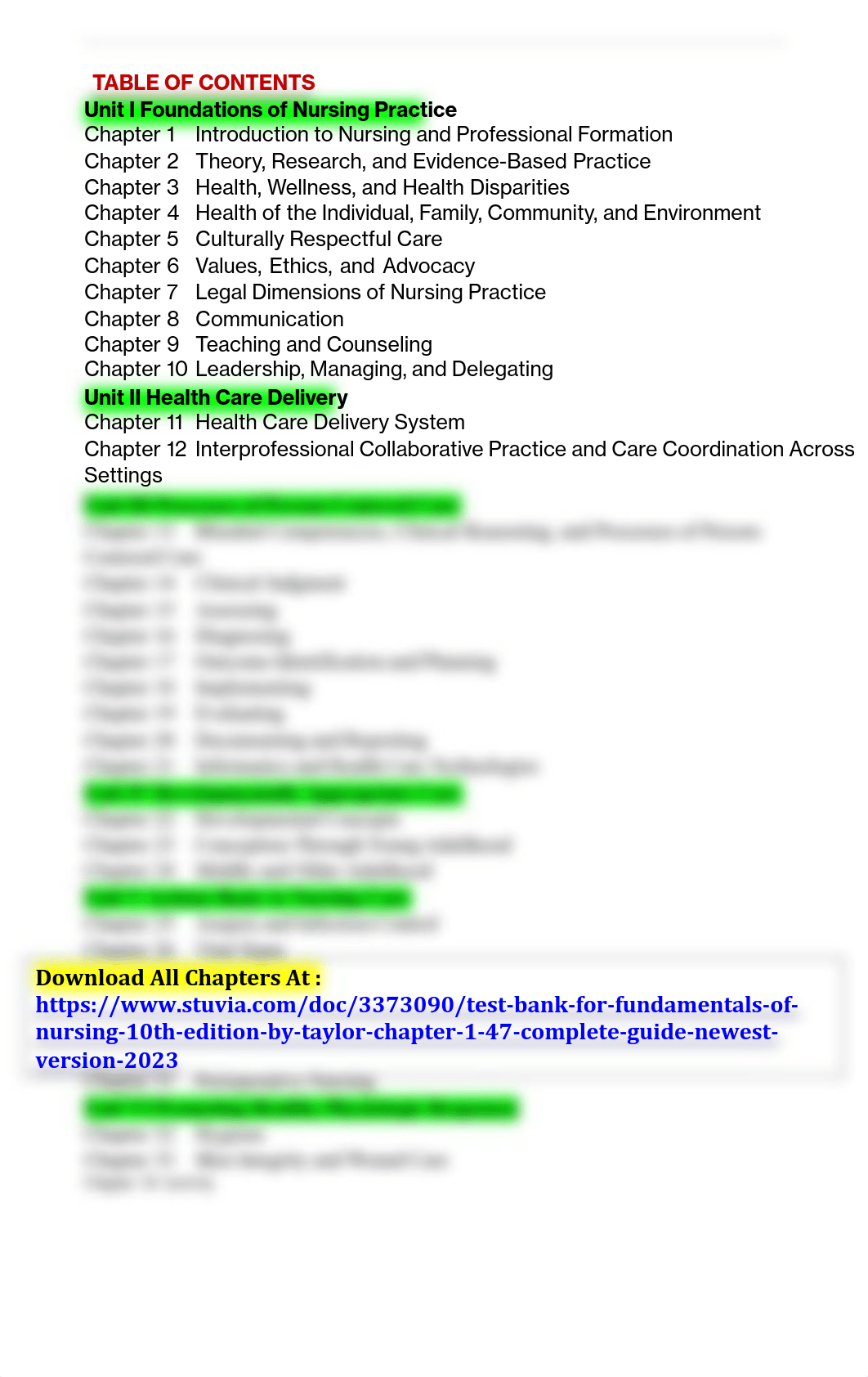 Fundamentals of Nursing 10th Edition by taylor Test Bank.pdf_dyb65r58drv_page2