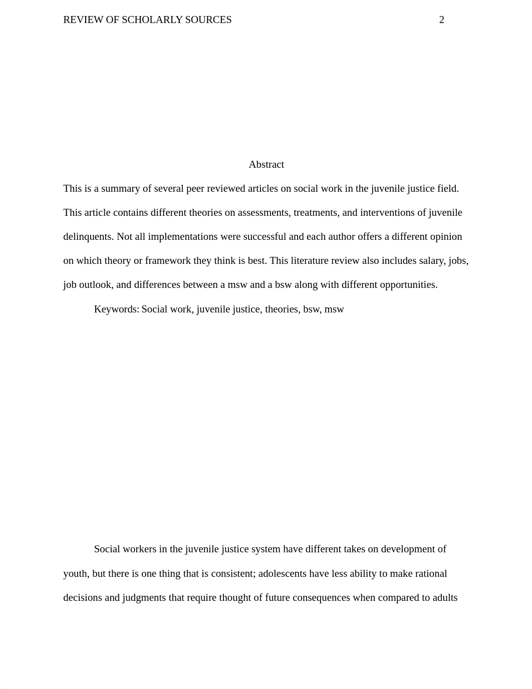 A Review of Scholarly Sources_ Social Work and Juvenile Justice (1).docx_dyblfz1hcv6_page2