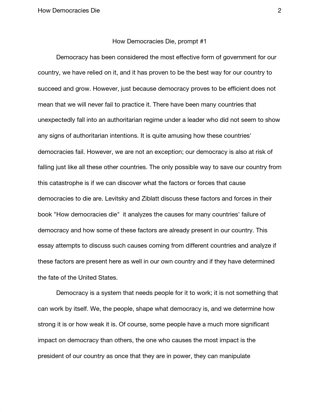 How Democracies die, Essay on Prompt #1.docx_dybltpbgvkl_page3