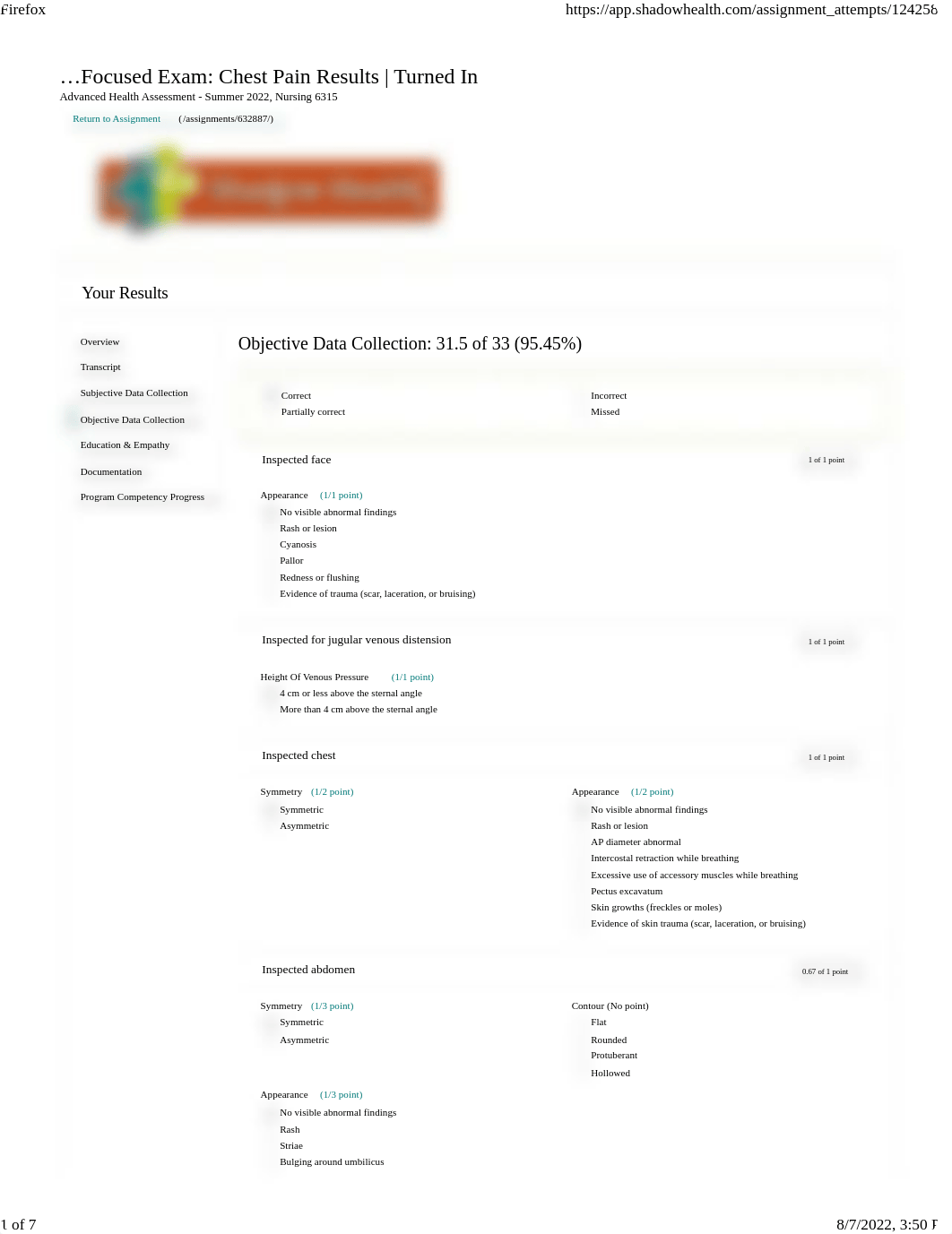 Focused Assessment  Chest Pain Objective.pdf_dybskvsrjik_page1