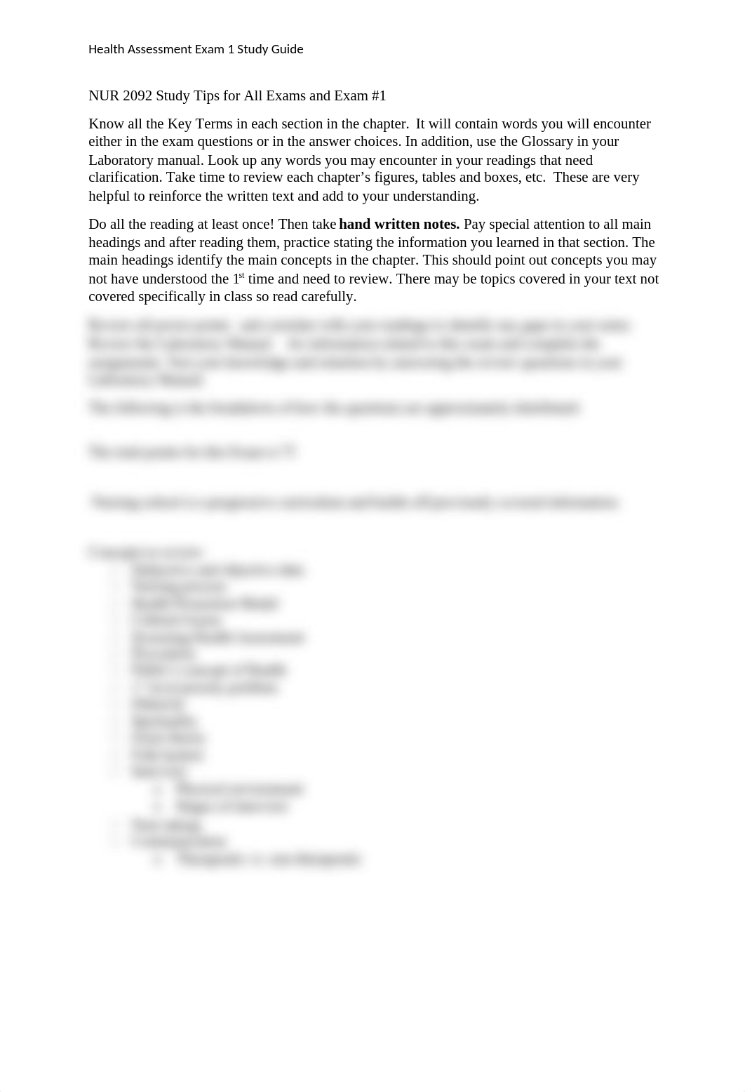 Health Assessment Exam 1 Study Guide.docx_dyc6s3he7tp_page1