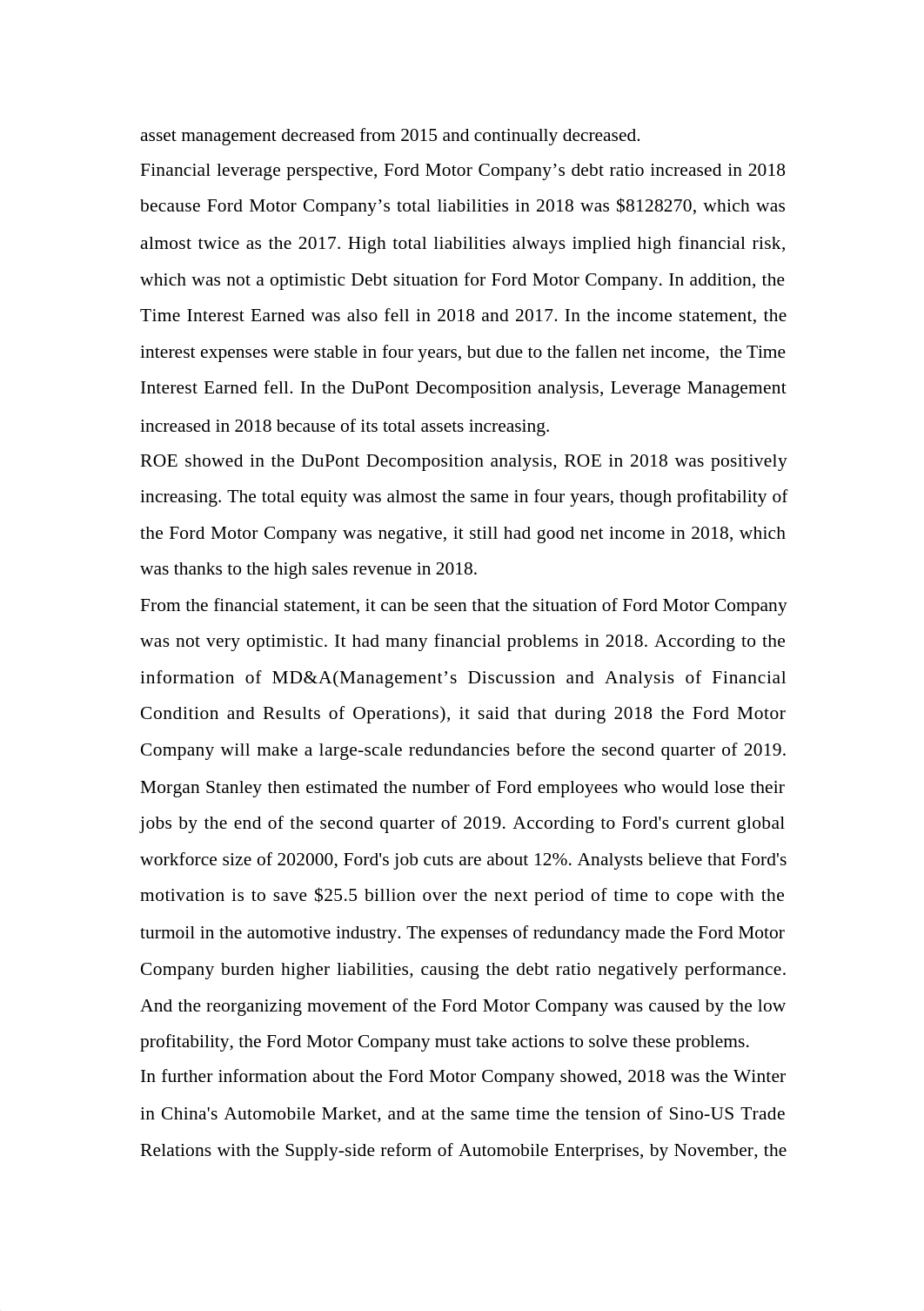 Ford Motor Company Financial Analysis.docx_dyc7m4ts3q4_page2