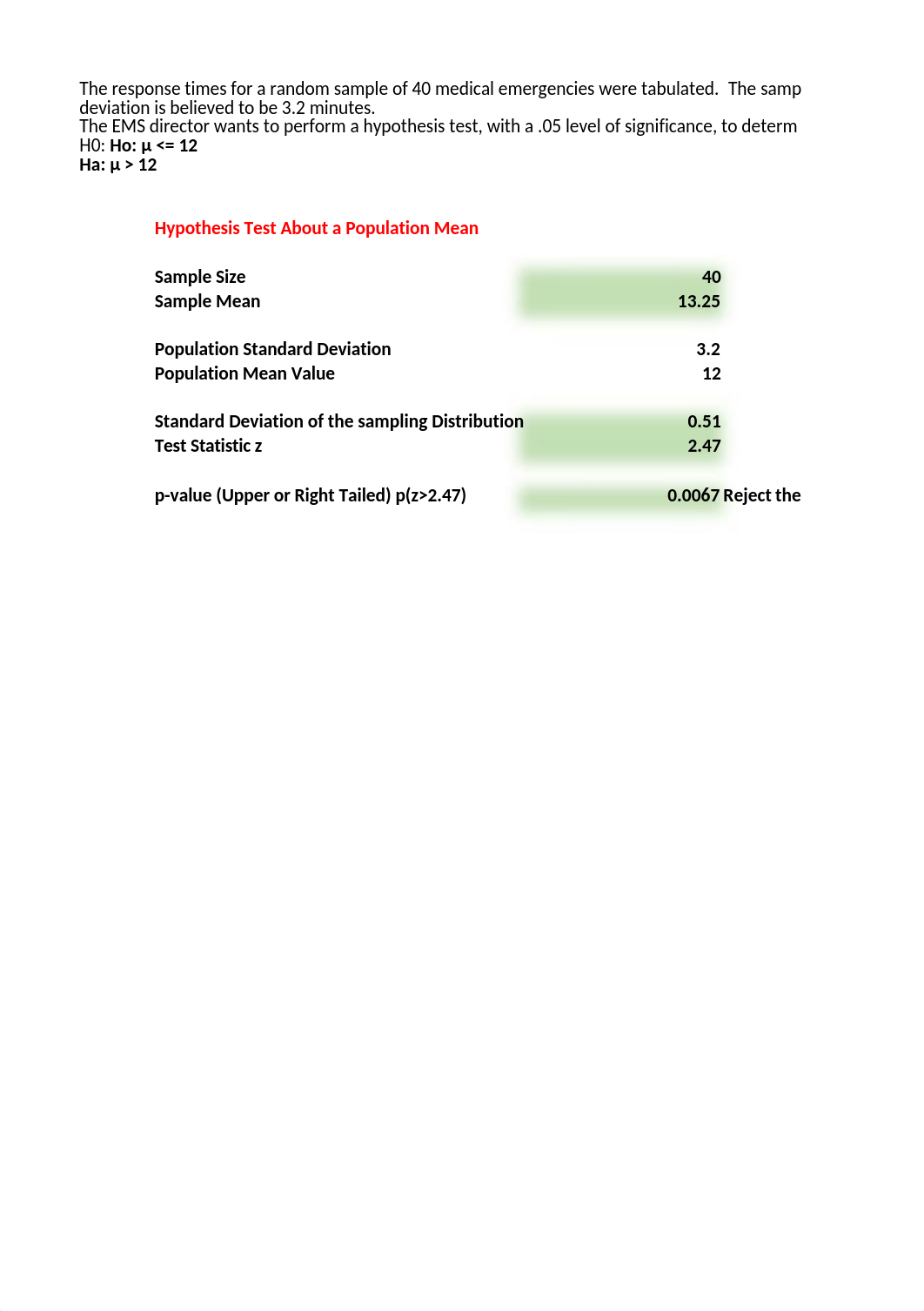 Chapter 9.3_solution part 1_Hypothesis Tests_Population SD Known_April 24.xlsx_dyccr6fa5jm_page1