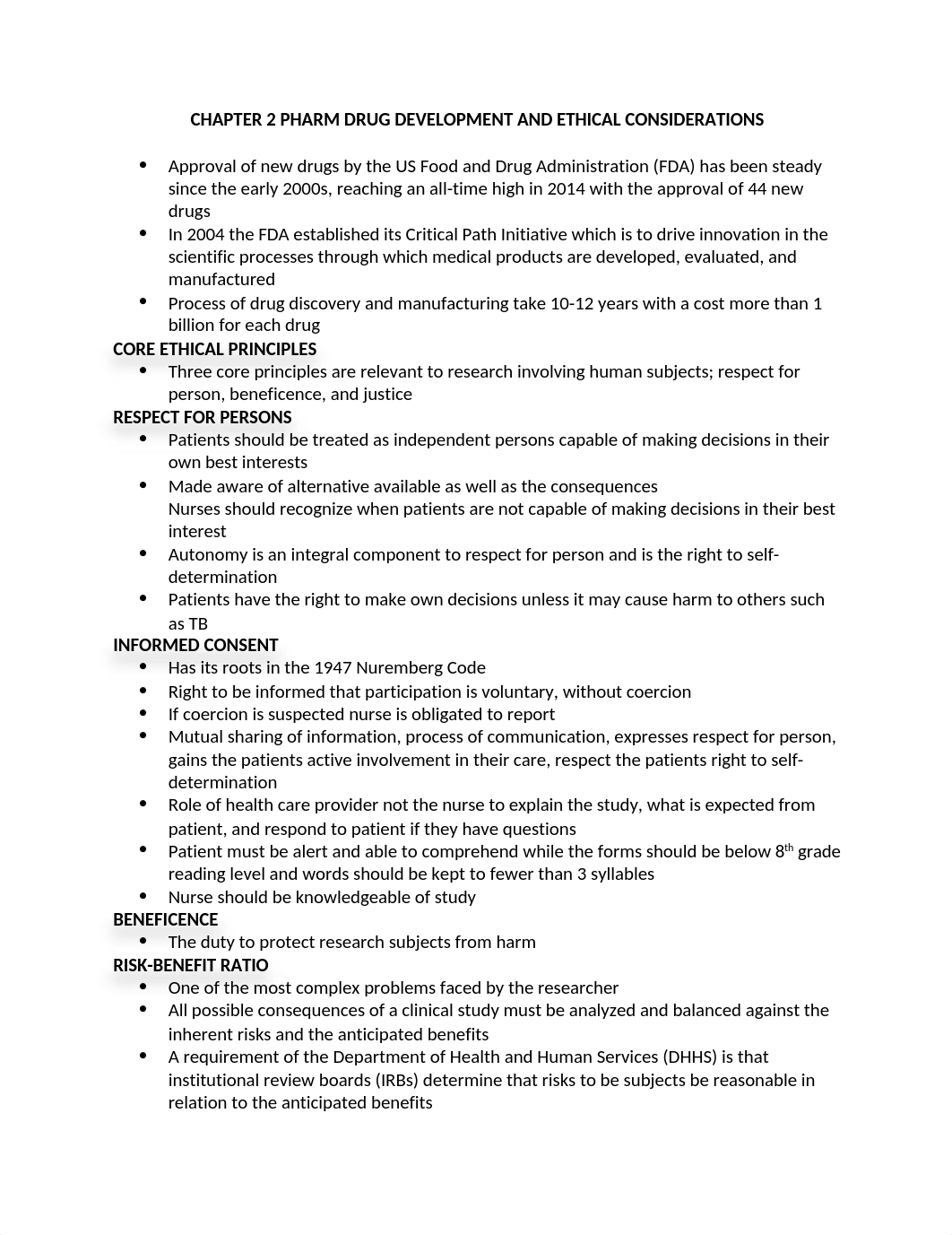 CHAPTER 2 PHARM DRUG DEVELOPMENT AND ETHICAL CONSIDERATIONS.docx_dycojt2926c_page1