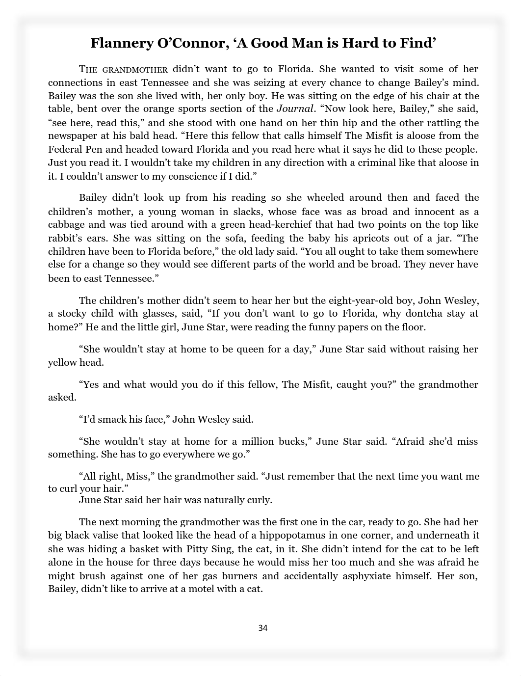 A Good Man is Hard to Find by Flannery O'Connor (4).pdf_dycs196csgw_page1