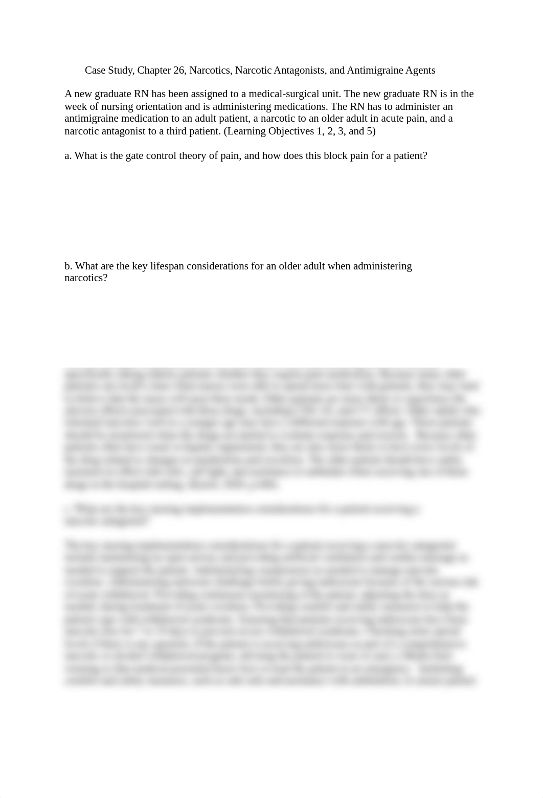 Case Study, Chapter 26, Narcotics, Narcotic Antagonists, and Antimigraine Agents.docx_dyd1ra8rwzb_page1