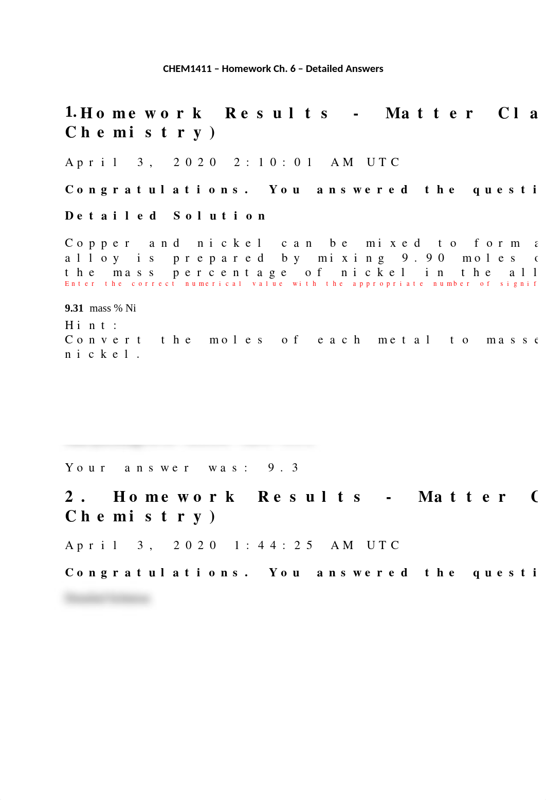 CHEM1411 - Homework Ch. 6 - Detailed Answers .docx_dyd37do0t8g_page1