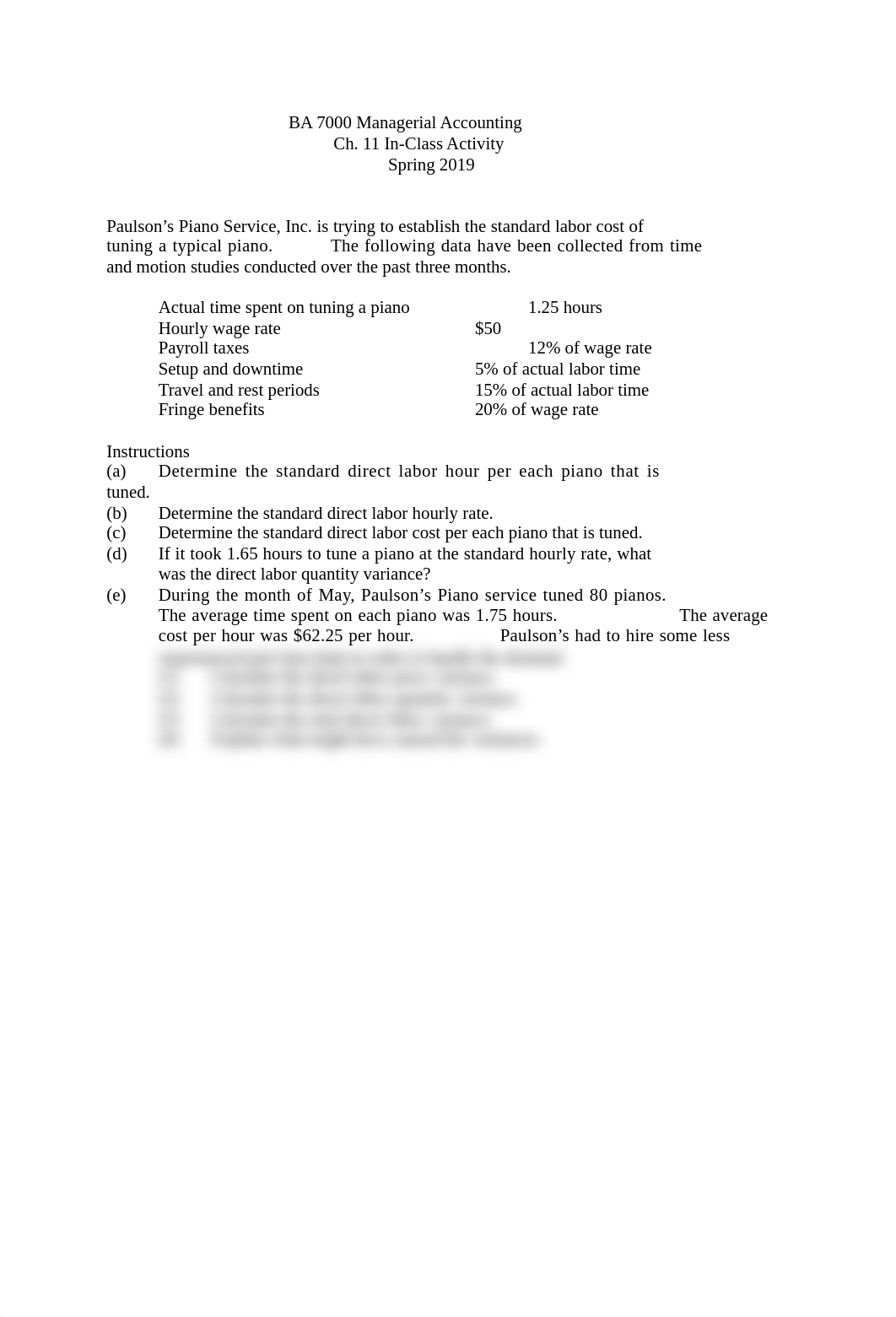 BA 7000 S19 In Class Activity Ch. 11 (Problem & Solution) .docx_dydr78c2b59_page1