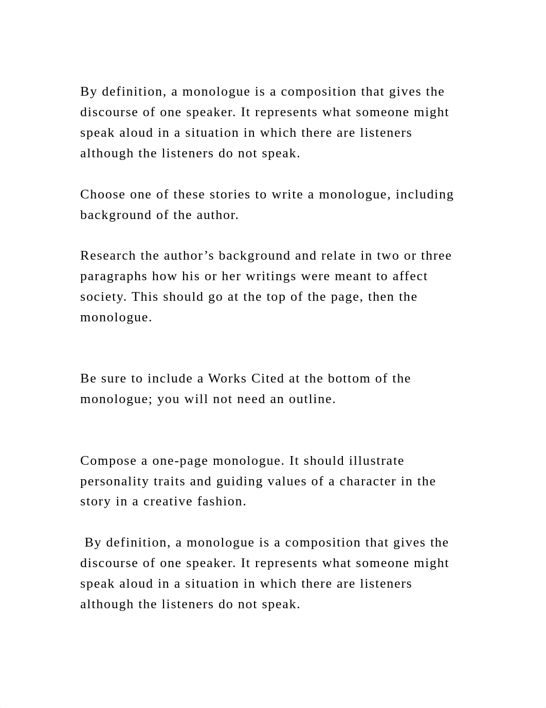 By definition, a monologue is a composition that gives the discourse.docx_dye2n3s4t9d_page2