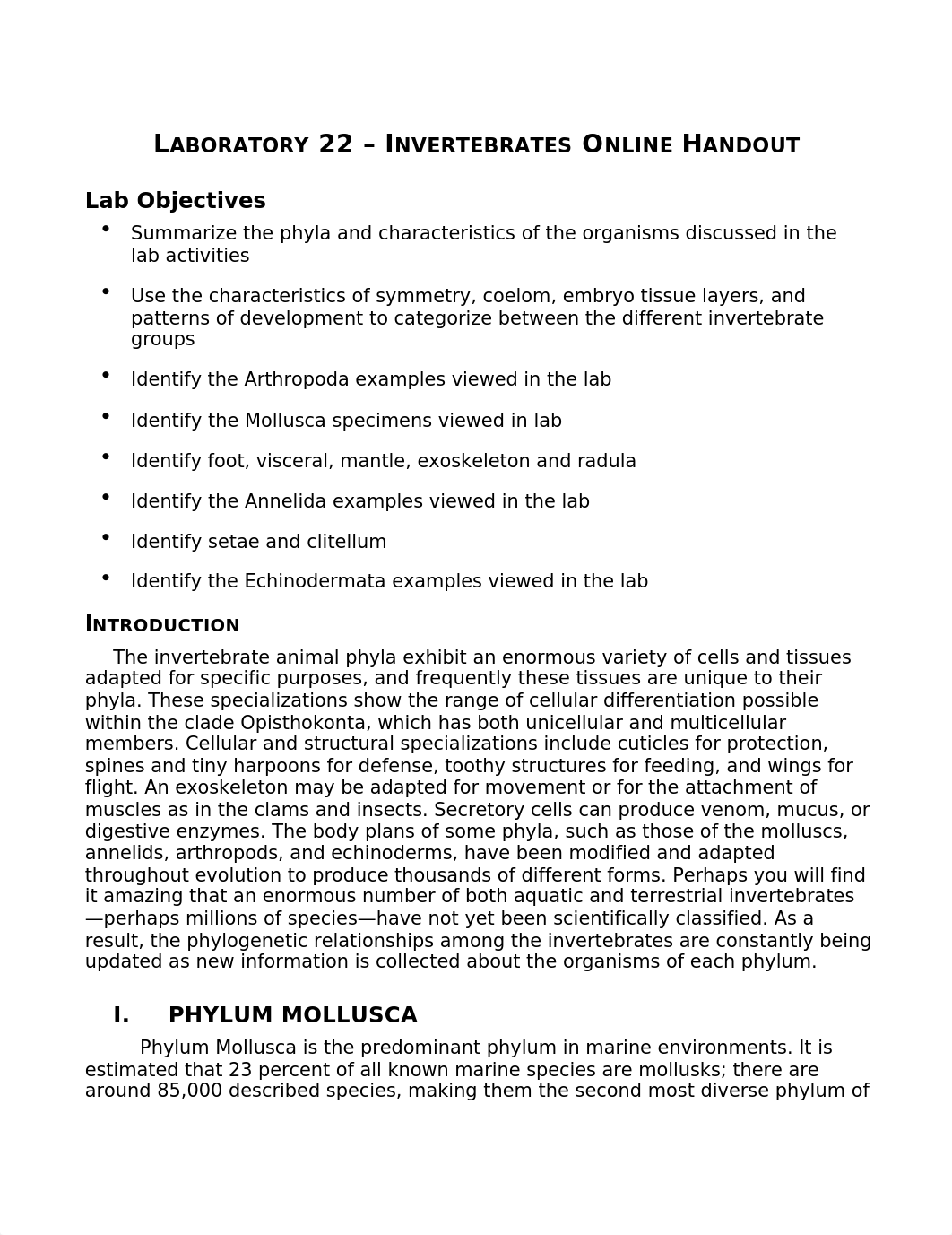 Lab 22. Invertebrates Handout.docx_dyec6drmo38_page1