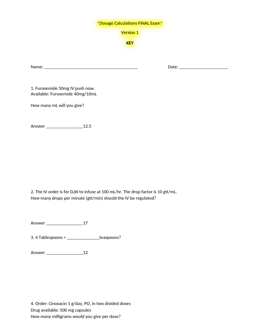 Dosage Calculations FINAL Exam 1.docx_dyec7awwilt_page1