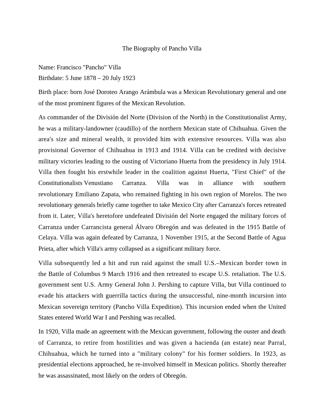 The Biography of Pancho Villa and Emiliano Zapata.docx_dyevn2331oa_page1