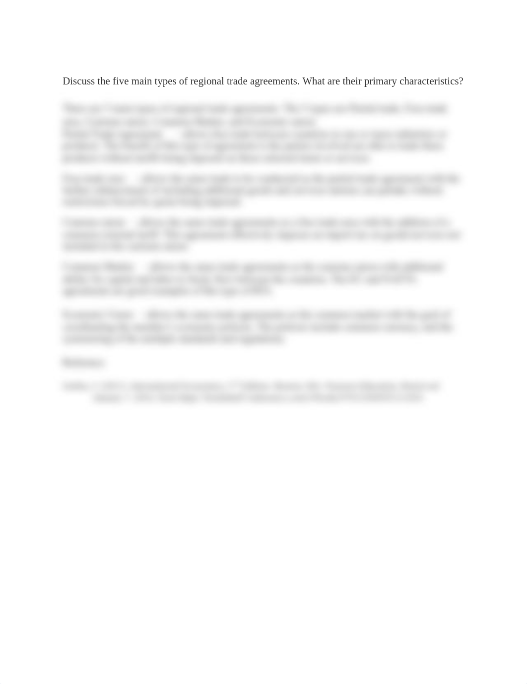 Discuss the five main types of regional trade agreements_dyexl26v84s_page1