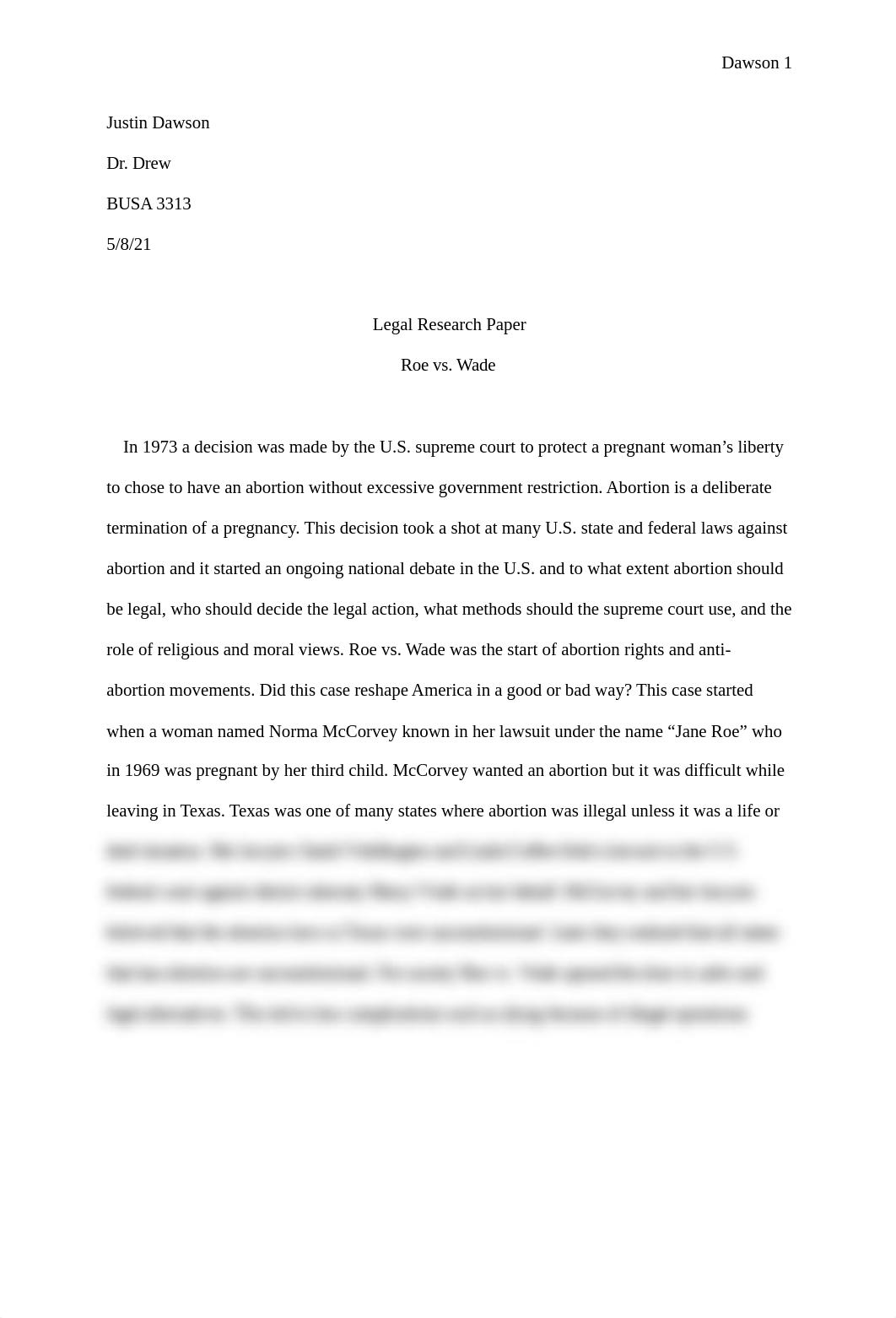 Roe vs Wade paper.docx_dyf12t0mkw7_page1