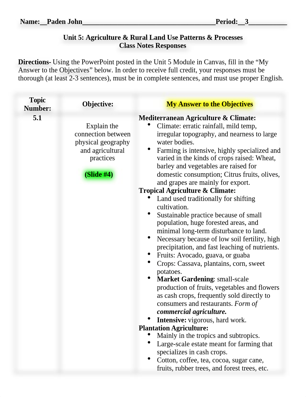 Unit 5 Agriculture Class Notes Response Assignment.docx_dyf19e7oa3q_page1